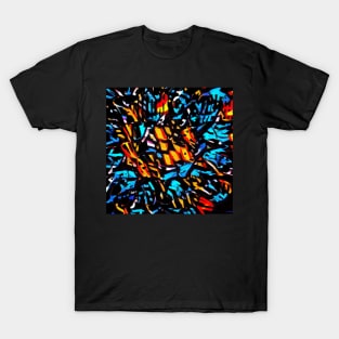 Electric Storm. Abstract design featuring bold primary colors. T-Shirt